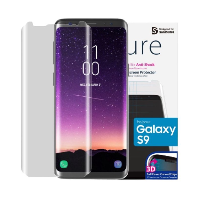 ARAREE PURE SCREEN PROTECTOR FULL FILM CLEAR SAMSUNG GALAXY S9 | S9+ | S9 PLUS  ANTI GORES