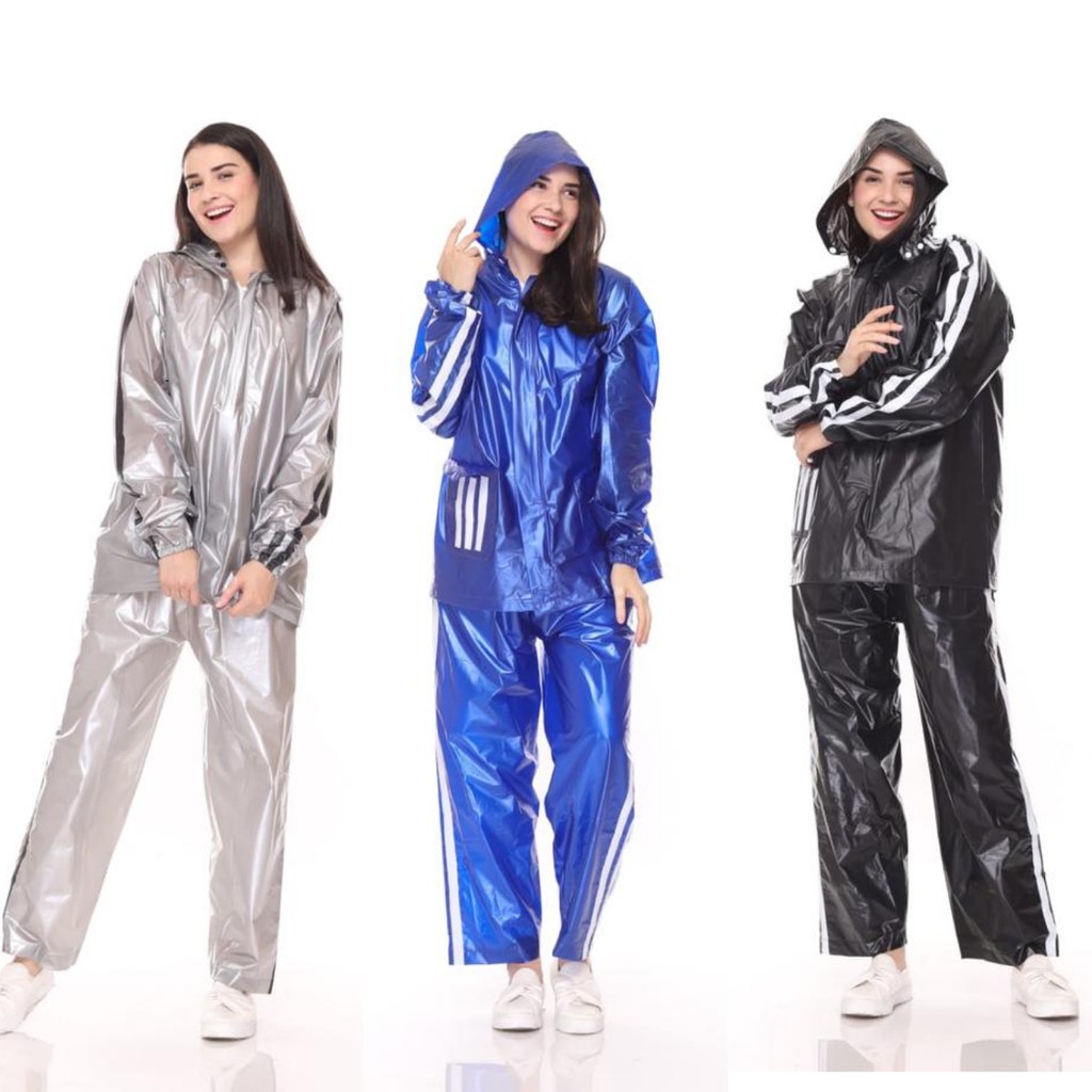 Jas Hujan Setelan Model Terbaru Mantel Motor Jaket Celana Press Pria Wanita Dewasa Saku