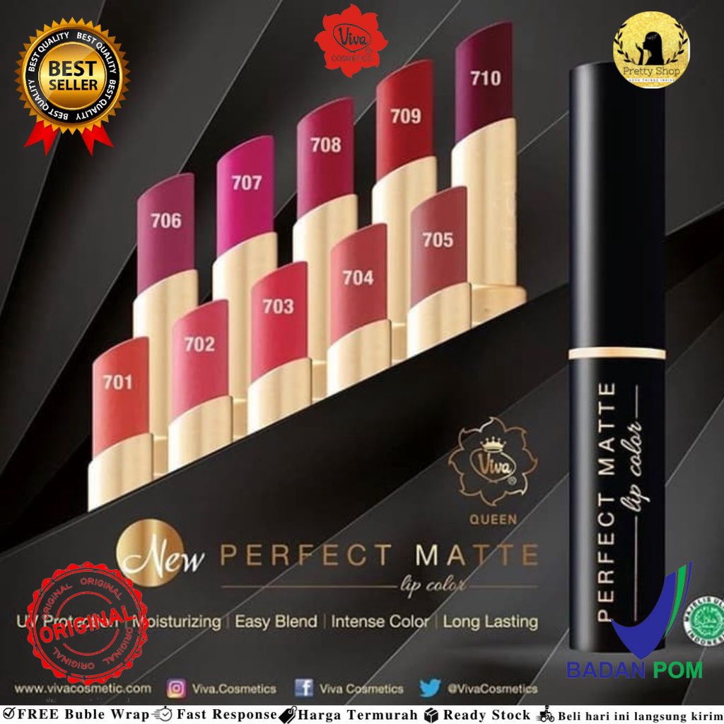 Viva Queen ORI Perfect Matte Lip Color (Lipstik)