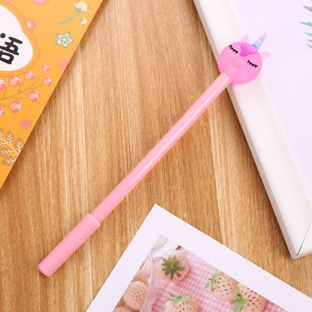 Bolpoin Unicorn Gel Pulpen Unicorn Cewek