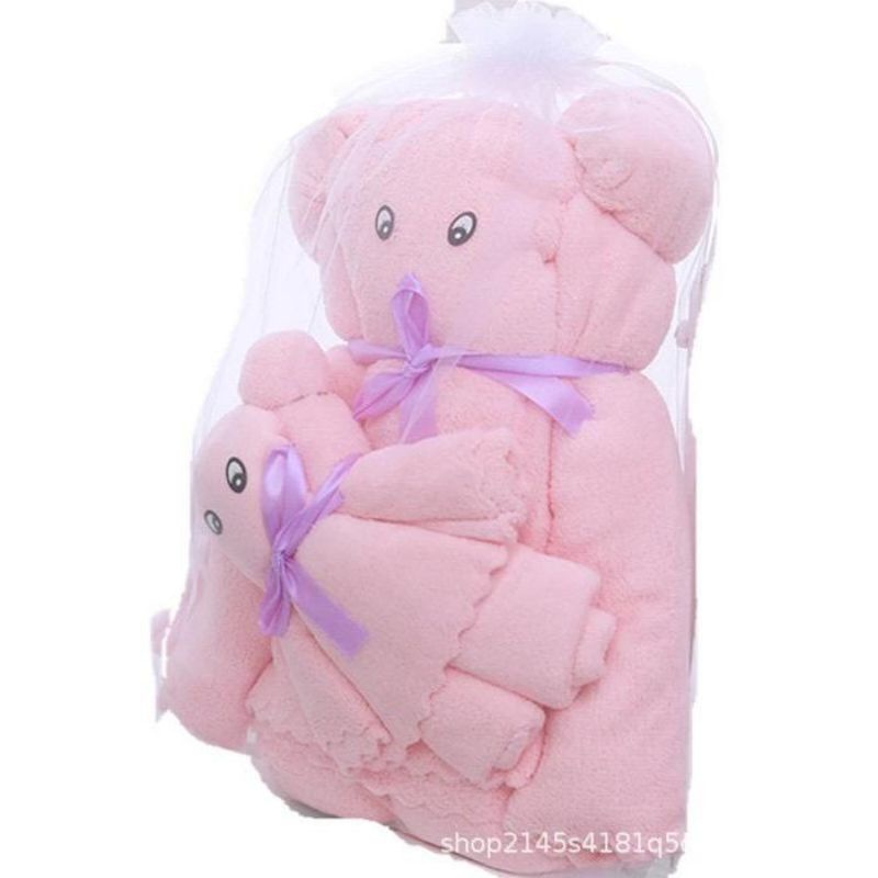 Handuk Mandi Bayi Microfiber lembut Boneka Karakter Lucu 50x100cm Handuk Micro Handuk Anak Handuk Wajah Handuk Lembut