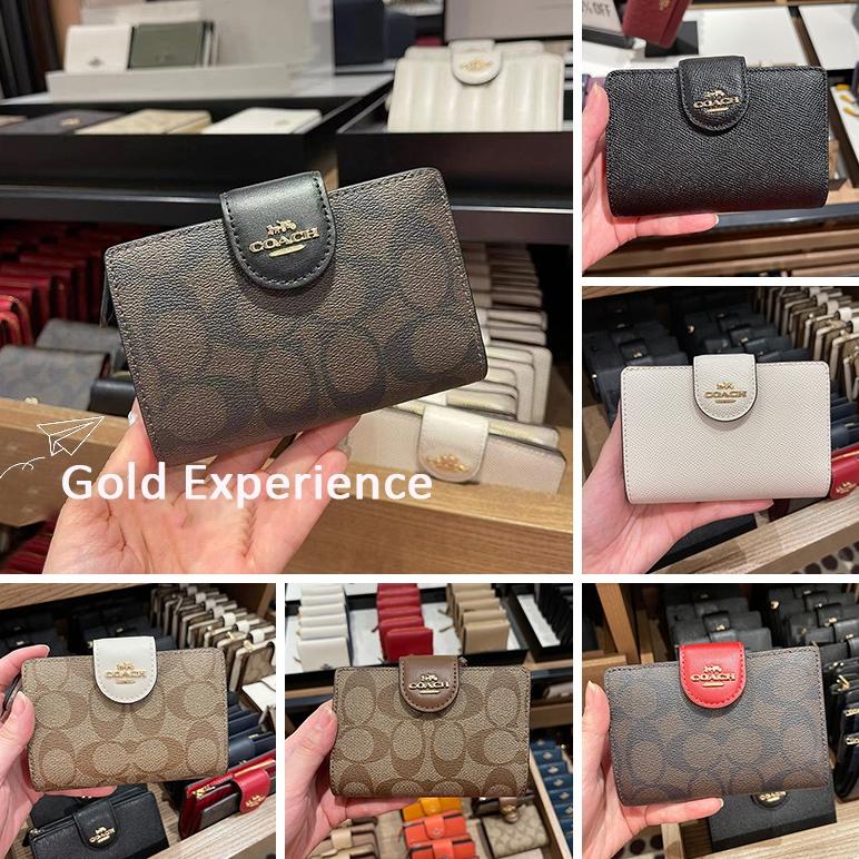 viltorvarellino3256 COACH New Style corner zip wallet in signature canvas Coach Tas Wanita Coach Dom