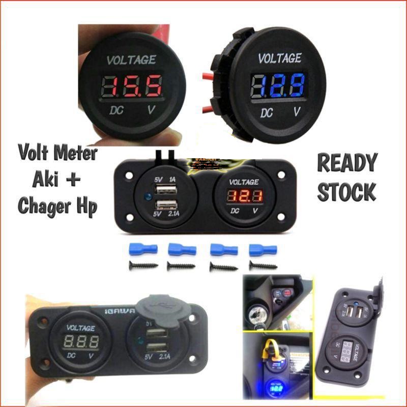 Charger Usb / VoltMeter CR - 6336
