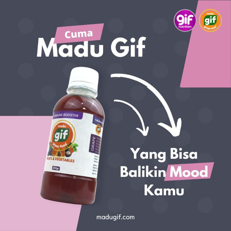 MADU FLU BATUK PILEK PENAMBAH NAFSU MAKAN Madu GiF anak hingga dewasa Rasa seperti permen
