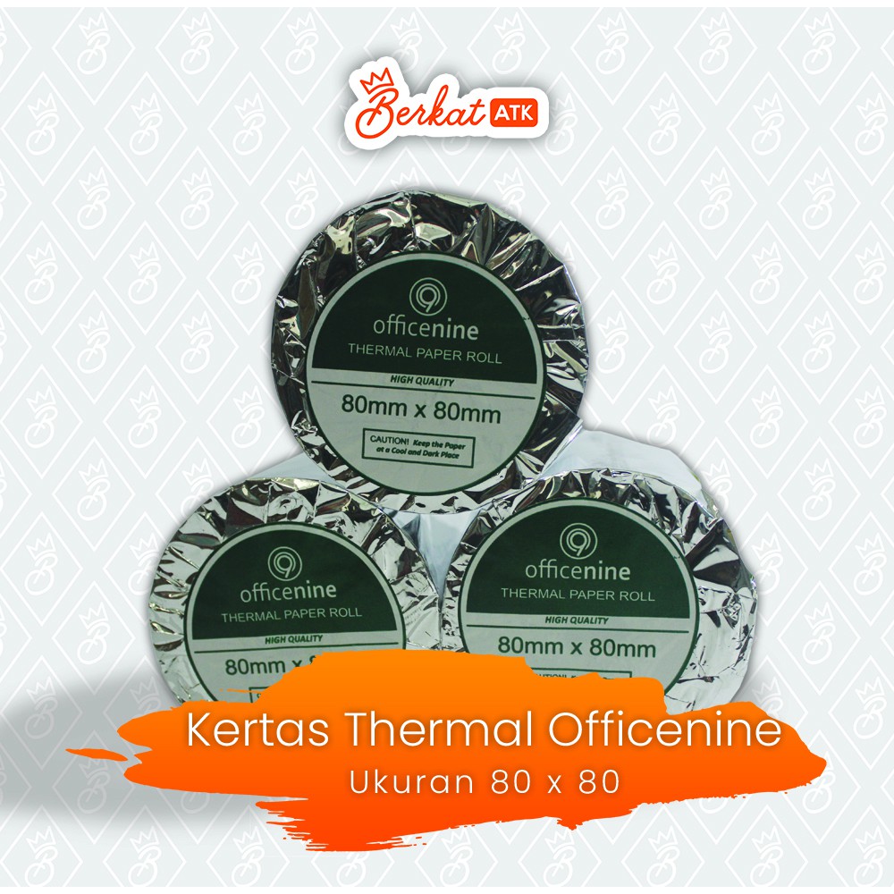 

Kertas Thermal Officenine 80mmx80mm