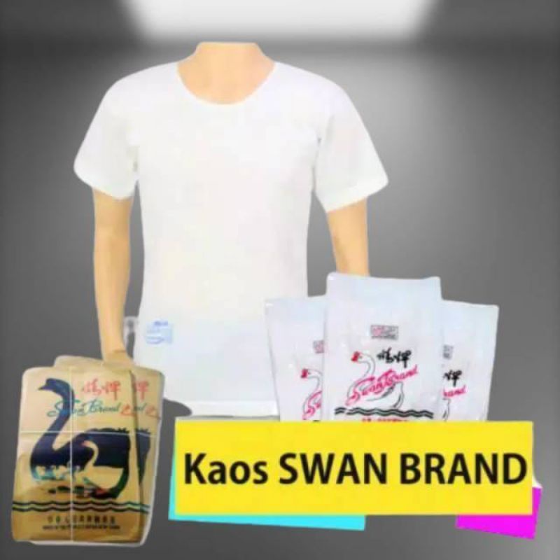 6 PCS KAOS OBLONG PRIA SWAN BRAND/ OBLONG ANGSA