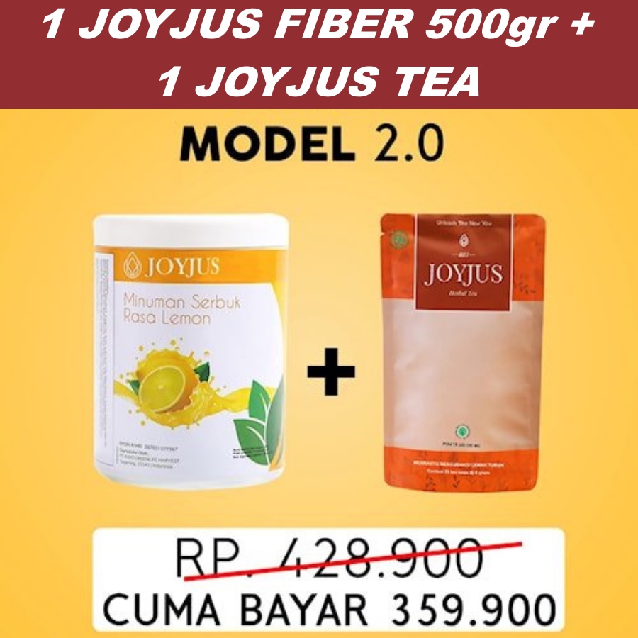 JOYJUS PAKET 11 ( 1 JOYJUS FIBER 500gr + 1 JOYJUS TEA )