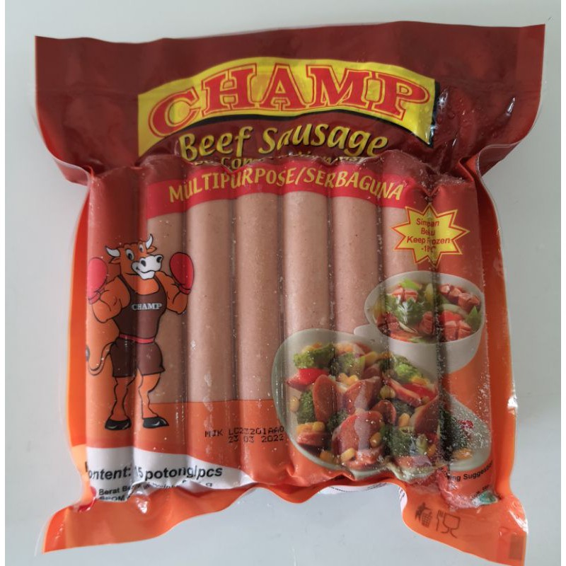 

Sosis Beef Sausage Champ 375gr