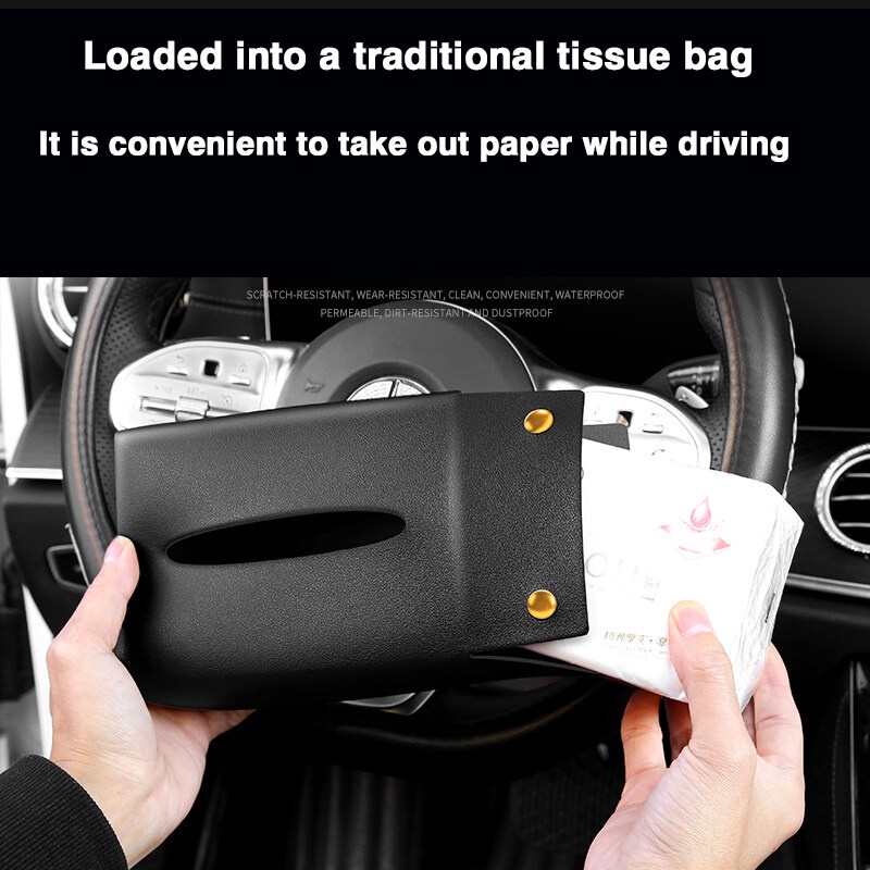 Kotak Tisu Bahan Kulit Untuk sun visor Mobil Ford Focus Kuga C-MAX Fiesta F150