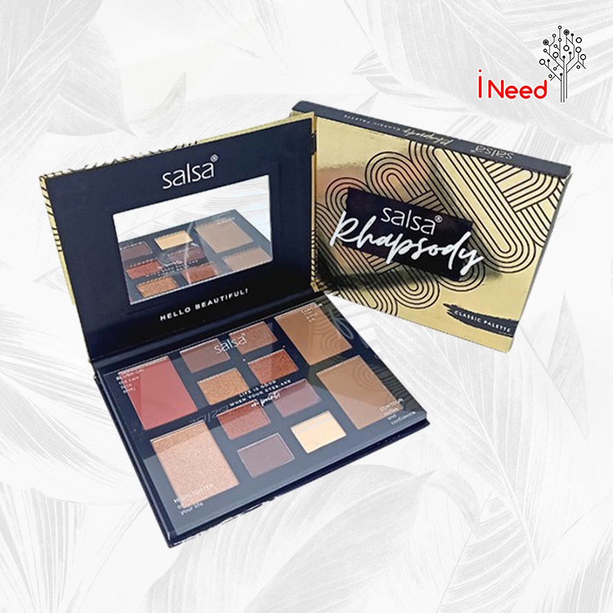 (INEED) (BPOM) SALSA Rhapsody Classic Amber Palette - Salsa Eyeshadow Rhapsody Palette