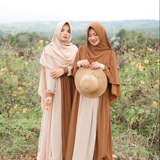 Dress rumaisya set syari by Kazamistore