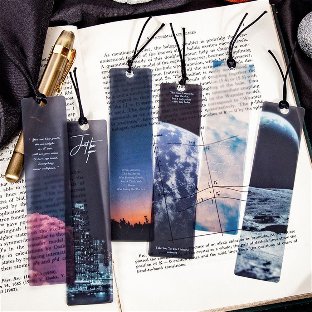 Top 5pcs Bookmark PVC Klip Penanda Halaman Pembaca