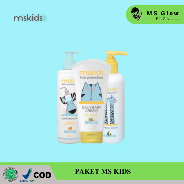 [ORIGINAL]-Ms Glow For Kids Paket Ms Kids / Paket Perawatan dan Proteksi Anak
