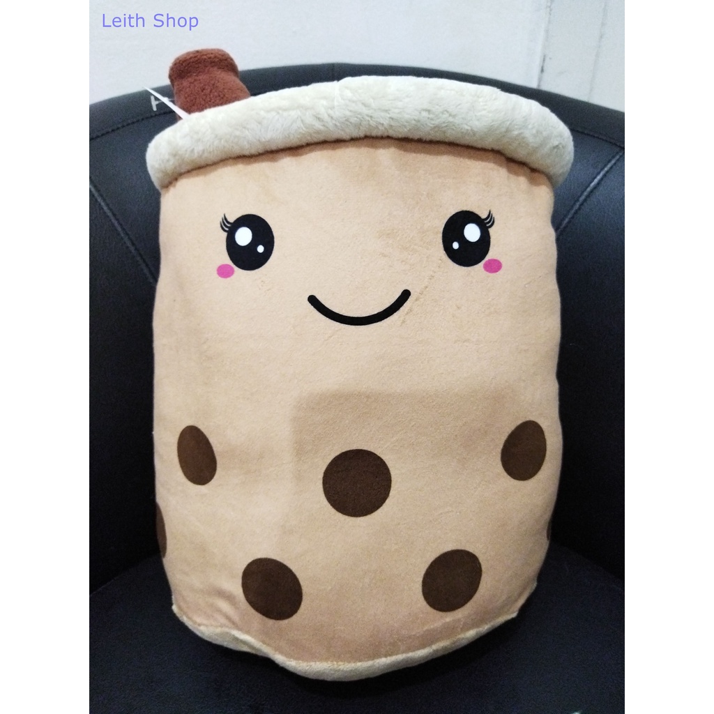 Boneka Minuman Boba Besar Big Jumbo XL Bubble Cute Maskot Warna Coklat