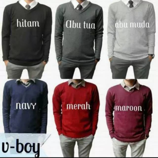 SWEATER RAJUT PRIA - VNECK SWEATER - BAJU RAJUT - RAJUT PRIA - RAJUT PRIA MURAH - GROSIR RAJUT