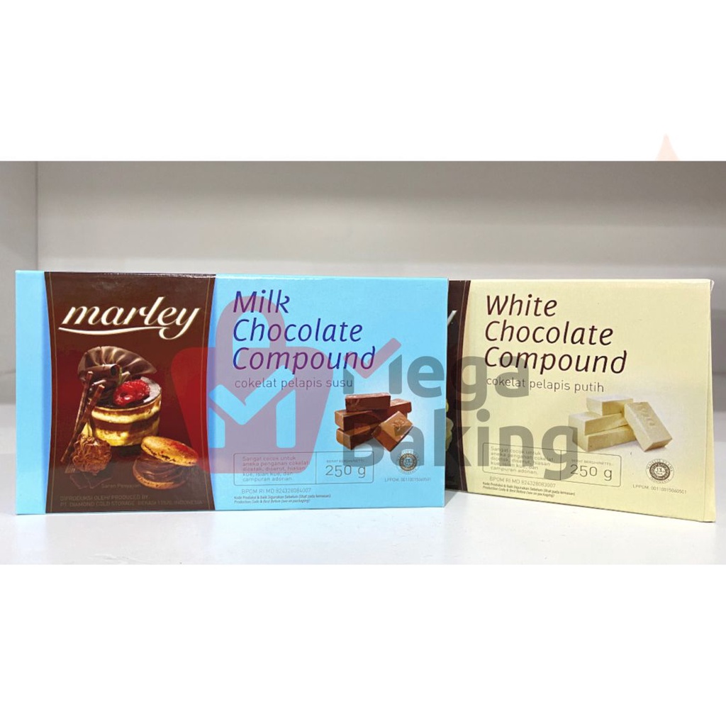 

MARLEY CHOCOLATE COMPOUND 250GR/MARLEY WHITE COMPOUND 250GR/COKLAT COMPOUND