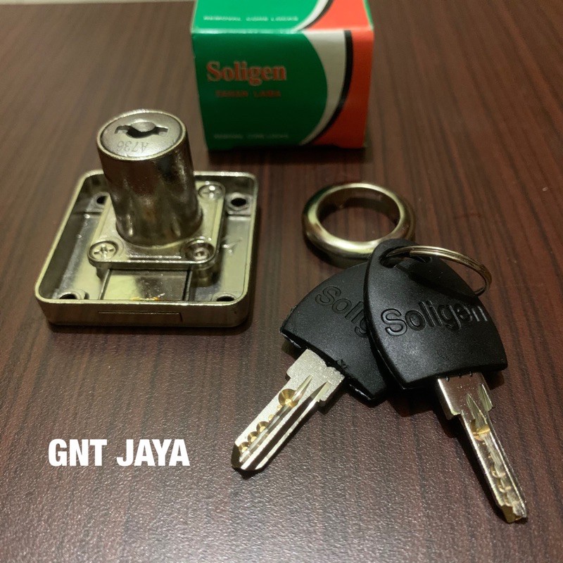Jual Kunci laci lemari soligen drawer lock K138-22 k 138 loker komputer ...