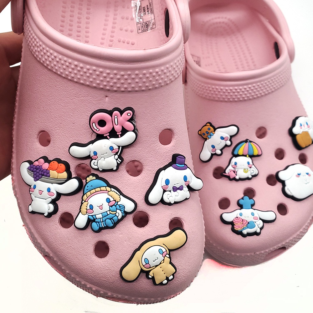 jibbitz crocs Sanrio Liontin Bentuk Sepatu Anjing Cinnamon Untuk Wanita