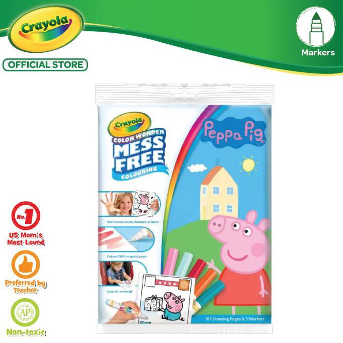 

Stok Baru! Crayola Color Wonder Mess Free Coloring Pad & Marker - Peppa Pig Termurah