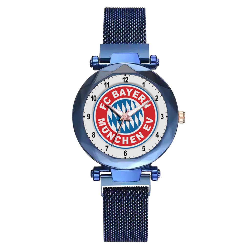 Jam Tangan Wanita Custom - BAYERN MUNCHEN 2 Free Box &amp; Batre Cadangan