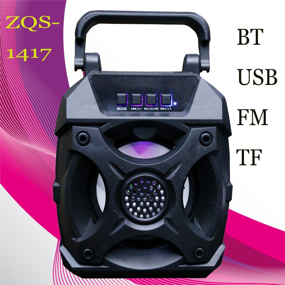 Speaker Bluetooth Portable Super Bass Rechargeable ZQS-1417 - XOBOX