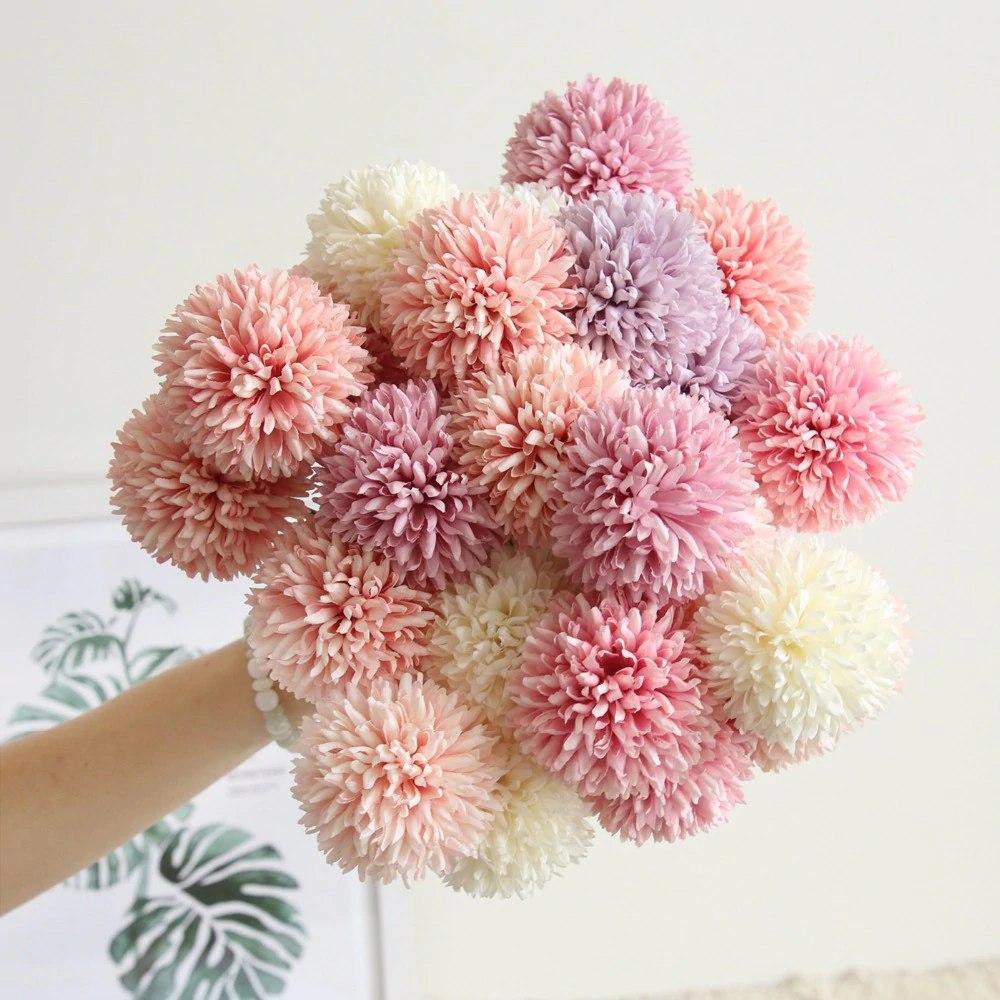 Bunga Plastik DANDELION - Artificial Flower - Bunga Hydrangea - Bunga Impor Dekorasi Pesta Hias-2