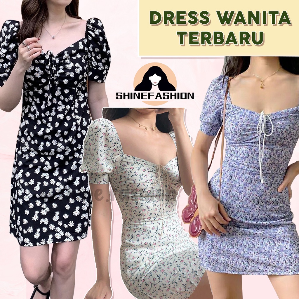 A Line Dress Terbaru Korea Premium Big Size Midi Korea Dress Korean Style Wanita Lengan Gaun Wanita 