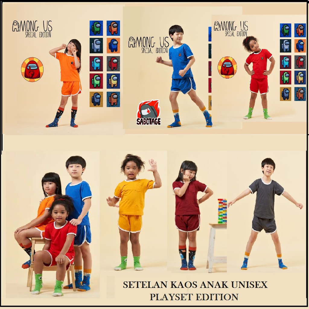 Setelan Playset Tonpants - Pocket Edition Baju Anak GROSIR RESELLER