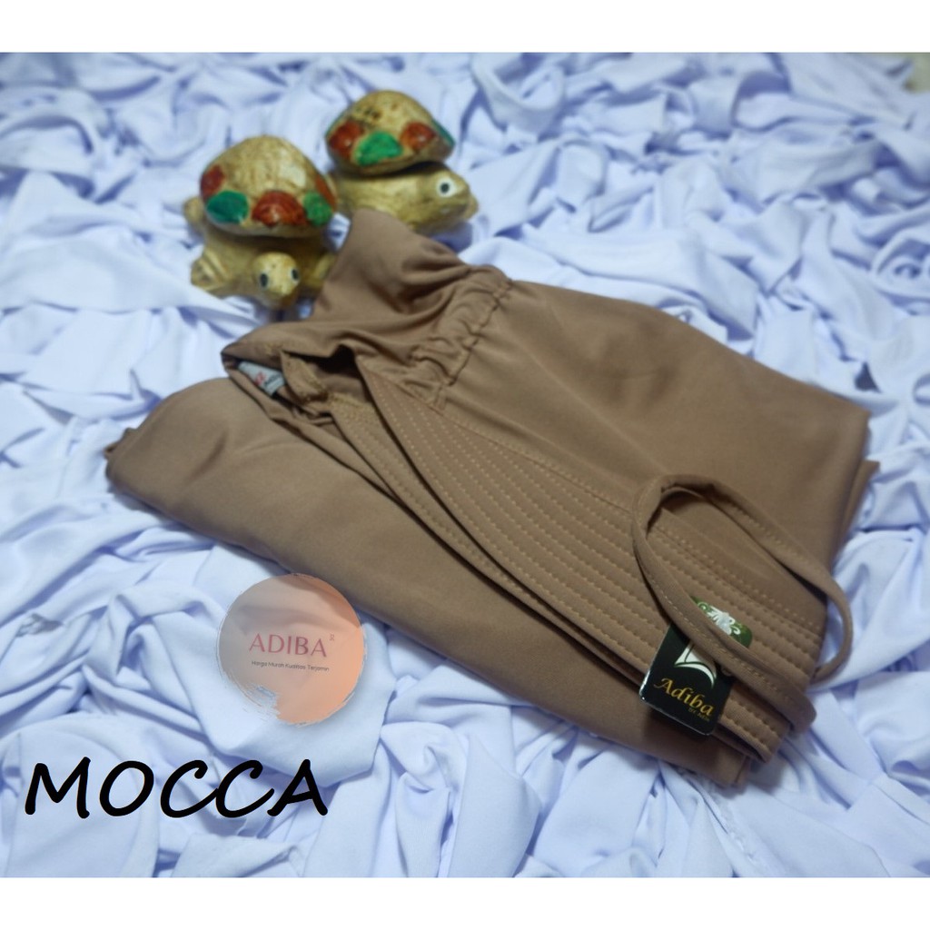 Jilbab Instan Jersey / Jilbab Serut Jersey Adiba / Grosir Kerudung Murah-MOCCA