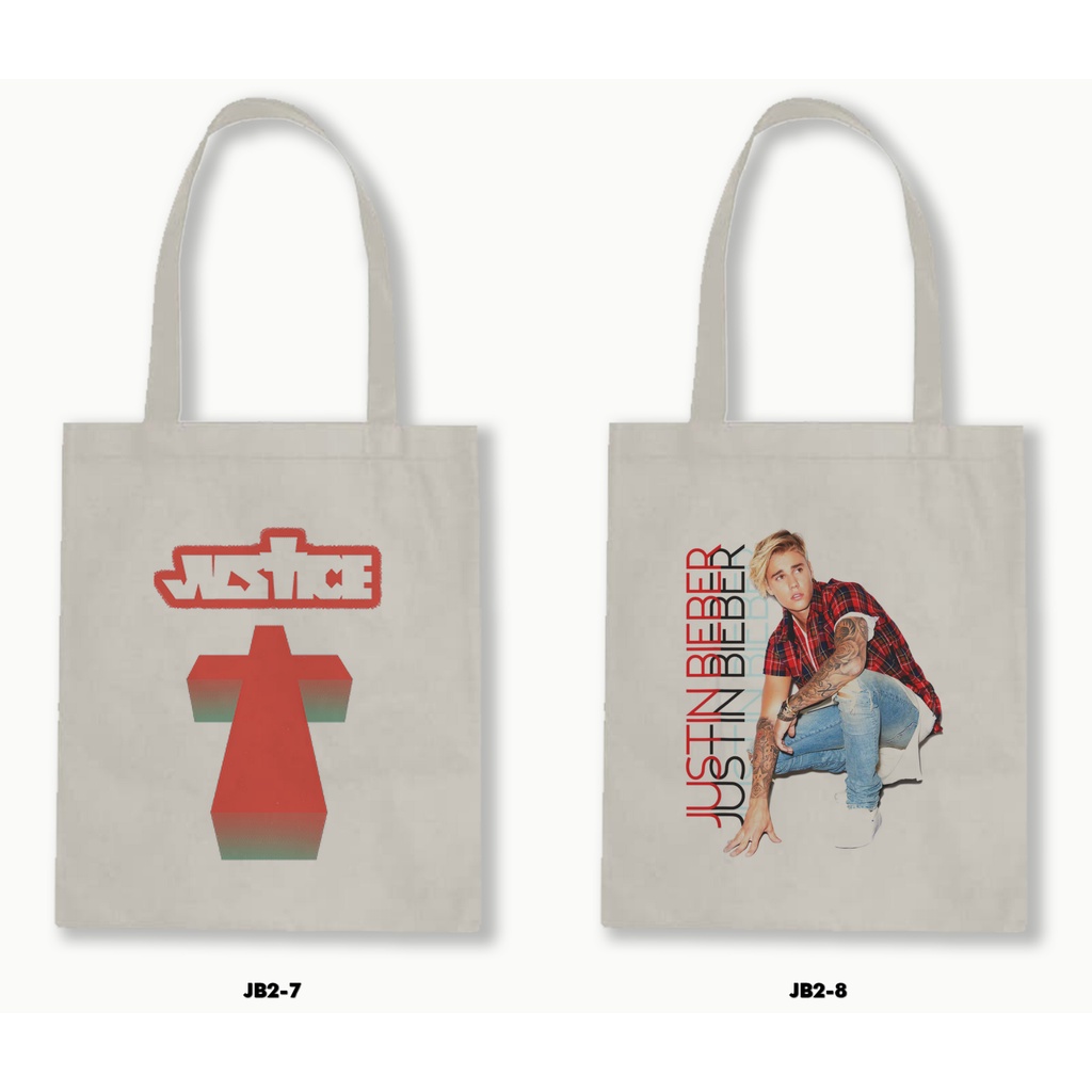 TOTE BAG BLACU - JUSTIN BIEBER 02