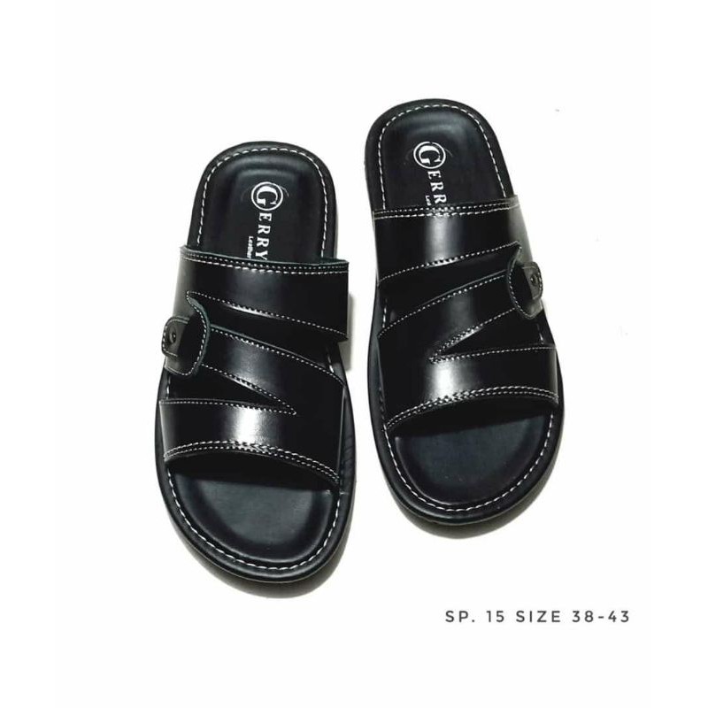 sandal pria kulit sapi asli garut