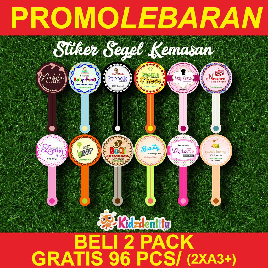 

STIKER SEGEL KEMASAN KIDZDENTITY