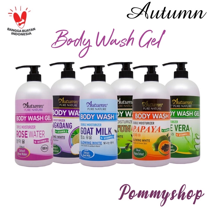 Autumn Pure Nature Body Wash/ Sabun Mandi Cair Original BPOM 1000ml