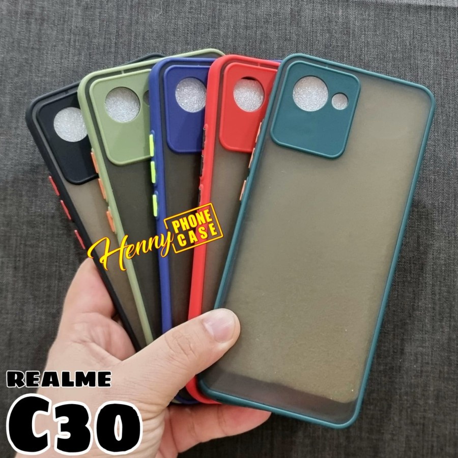 REALME C30 C35 C31 NARZO 50A PRIME NARZO 50 50A 50i CASE HARDCASE SOFT AEROCASE MATTE DOFF TRANSPARAN DOVE COLOUR WARNA CASING PROTECT CAMERA COVER PELINDUNG KAMERA