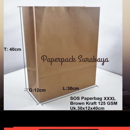

Paperbag XXXL uk 30x12x40 tanpa tali