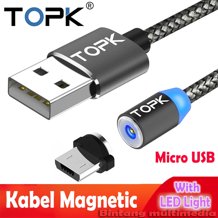 TOPK AM23 Kabel Charger Magnetic Micro USB Magnet HP