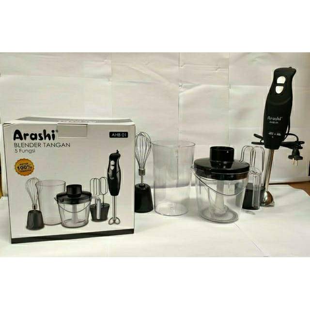 Hand Blender ARASHI AHB 01 - 5 in 1 Mixer - Chopper - Food Processor