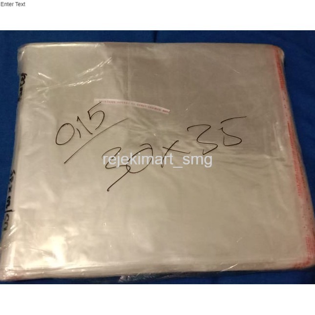 

PALING DIBURU!!! Plastik OPP LEM KONVEKSI Uk ( 30 x 35 ) Tbl ( 0.15 )