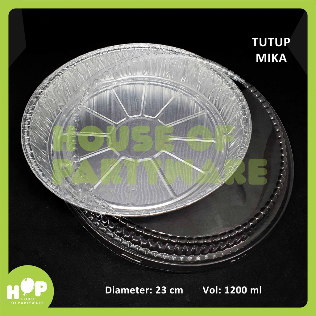 Alumunium Foil Cup RX 1200-34 + Tutup Bulat 23 cm / Macaroni / Lagsana