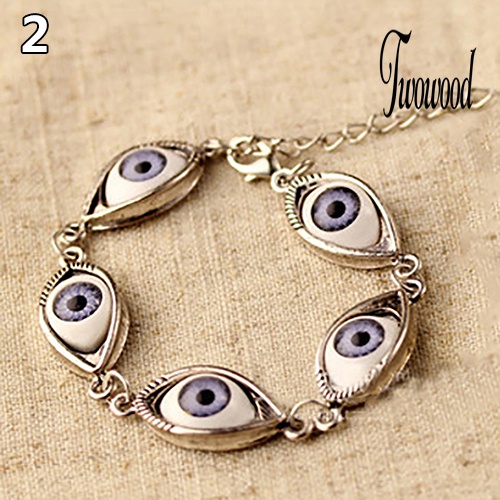 Gelang Rantai Desain Angel Evil Eye Untuk Unisex