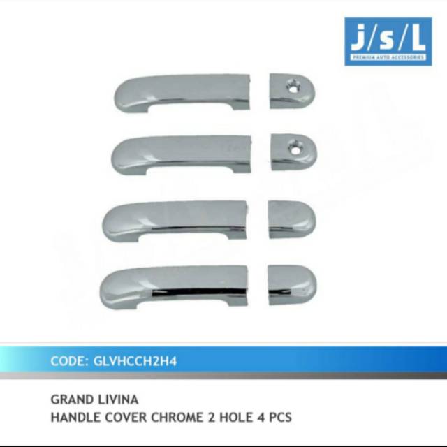 Cover handle grand Livina chrome 4pcs lubang 2 jsl