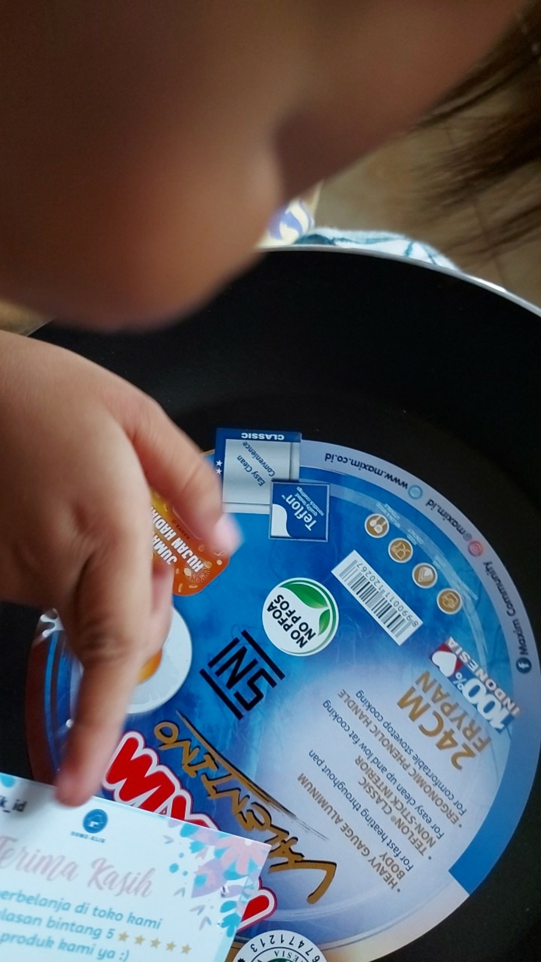 Maxim Valentino Fry Pan Anti Lengket Penggorengan 24 Cm