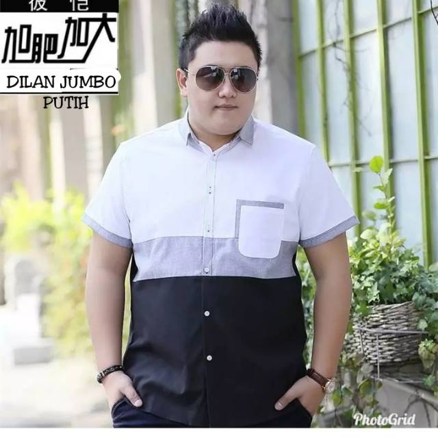 TOTOTAshop kemeja DILAN JUMBO bahan cotton popline premium