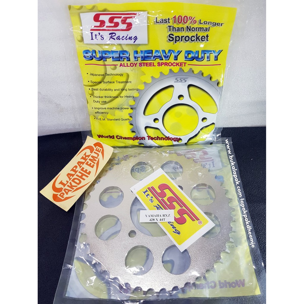 GER SSS 428 44 GEAR BELAKANG SSS 428 44 RXZ RX KING JUPITER Z FIZR JUPITER MX NJMX VEGA SS