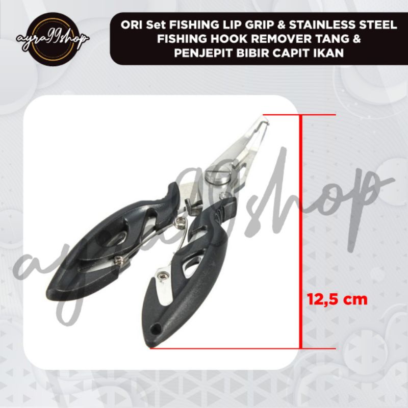 HOOK IKAN PENJEPIT IKAN PANCING 1 SET FISHING LIP GRIP STAINLESS STELL