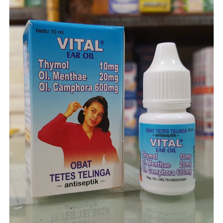 Vital Ear Oil Obat Tetes Telinga 10ml Kotoran Keras