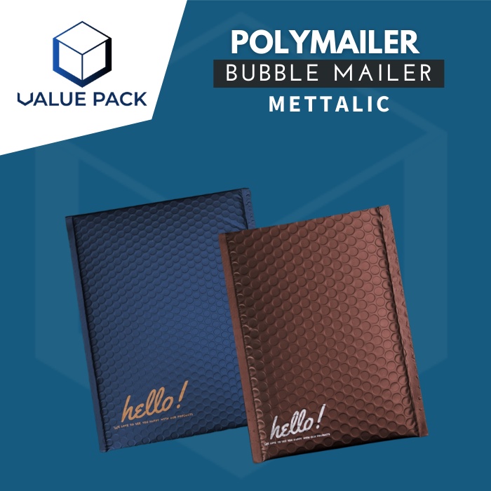 

AMPLOP BUBBLE MAILER PLASTIK PACKING MOTIF METALLIC