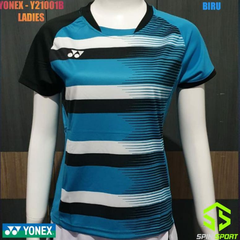 [ART. 8749] [Y21001B Biru] Baju badminton Yonex Ladies Wanita Import Premium Kaos Bulutangkis Jersey
