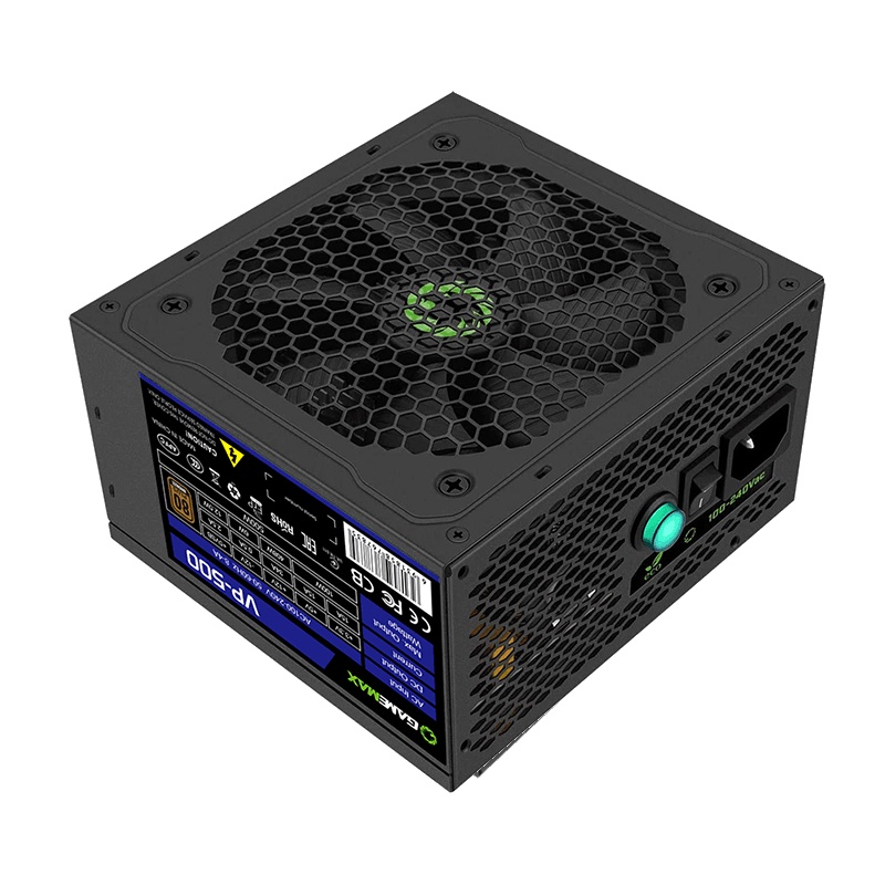 Gamemax Power Supply VP500 500 Watt 80+ EffIciency 80 PLUS PSU VP-500