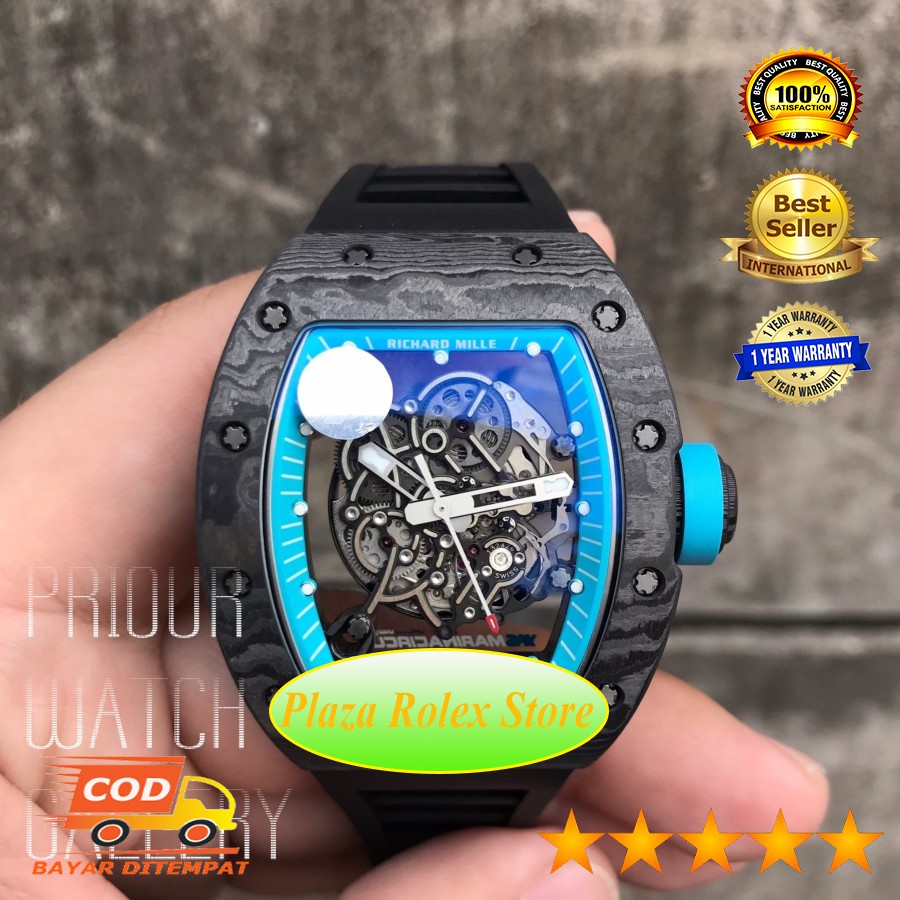 Hot Sale Jam Tangan RM055 RM 055 "Yas Marina Circuit" Real Swiss Eta 904L 1:1 warranty 1 Year